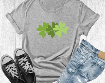 Women's St Patty's 3 Leaf Clover Shirt Shamrock Tee Shamrock Shirt St Patrick's Day Shirt St Patrick's Day Shirt Cute St Patty's Shirt Irish