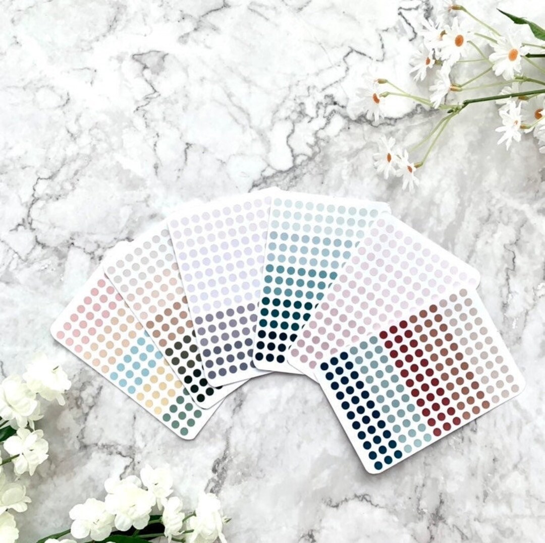 Small Dot Planner Stickers - Etsy