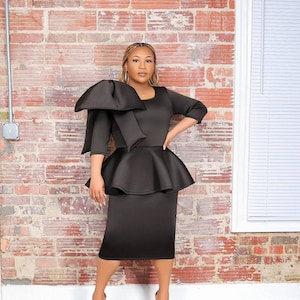 church dresses for black ladies Terramina Church Dress 7051-Black