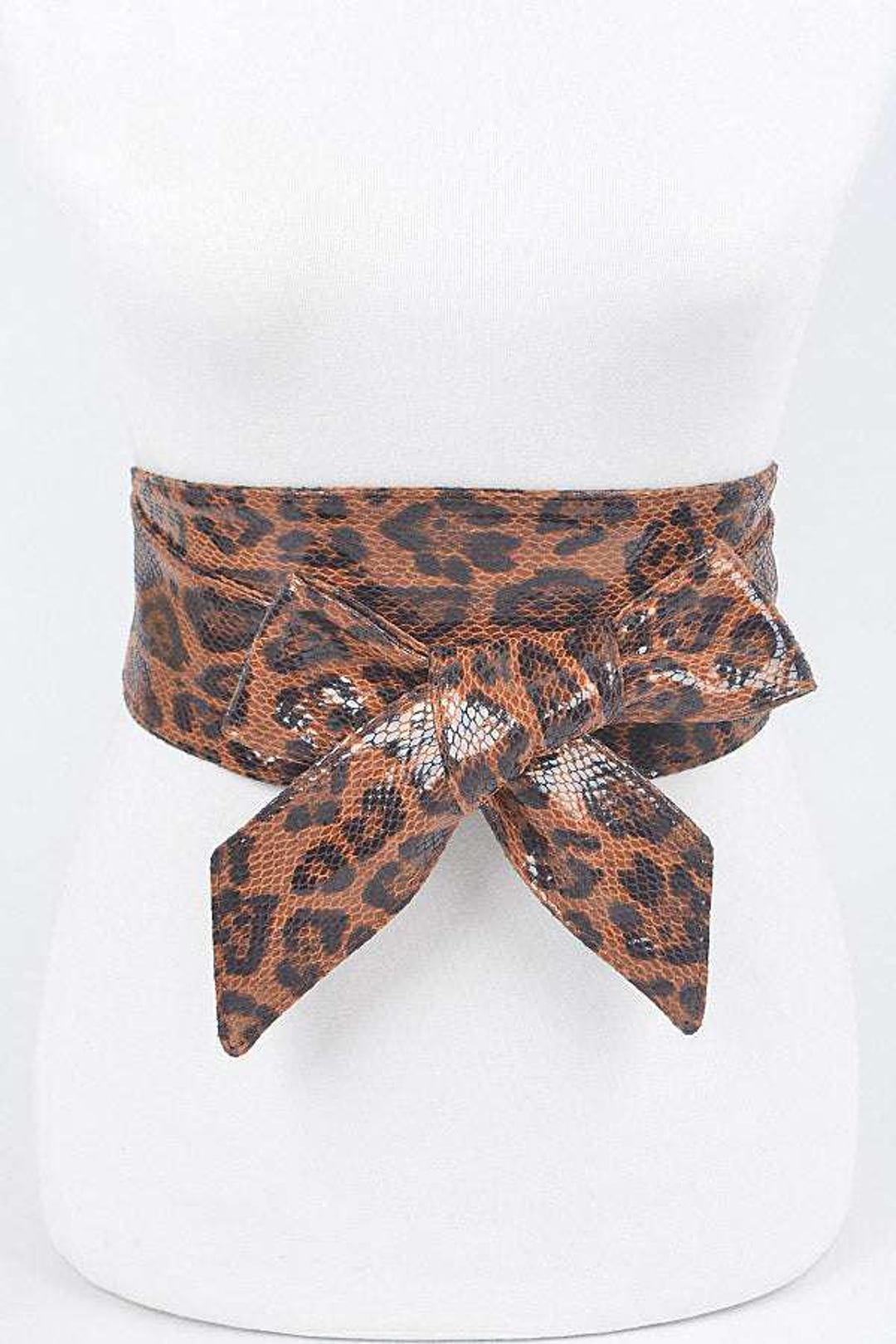 Faux Leo Kimono Belt Faux leopardskin belt - Multicolour print main image 4