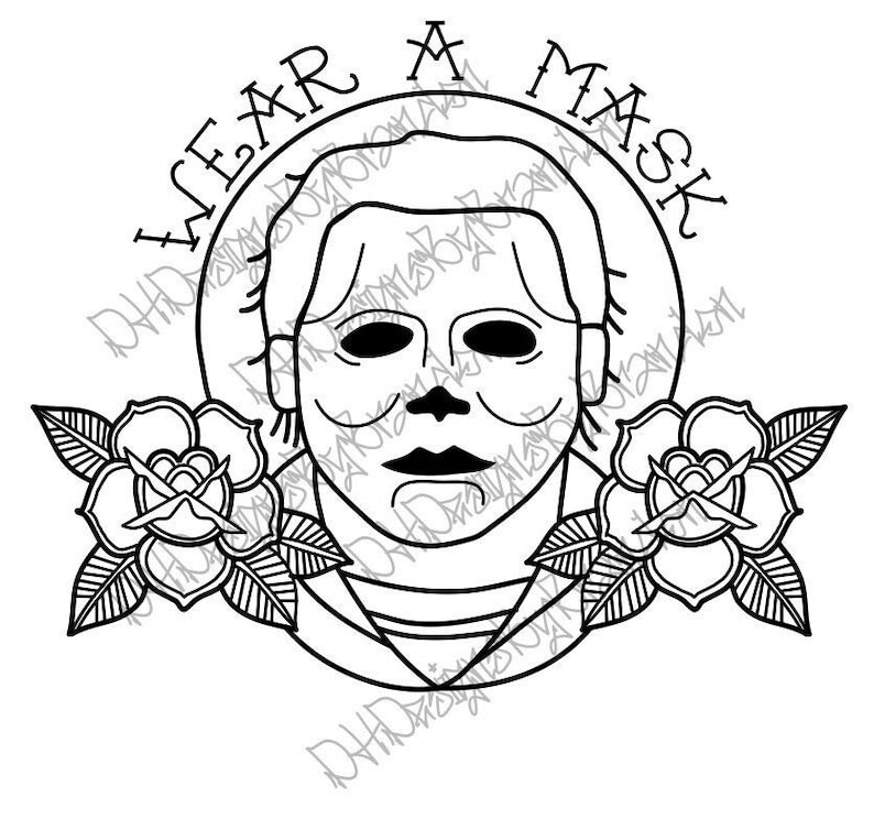 Michael Myers Wear A Mask SVG Etsy