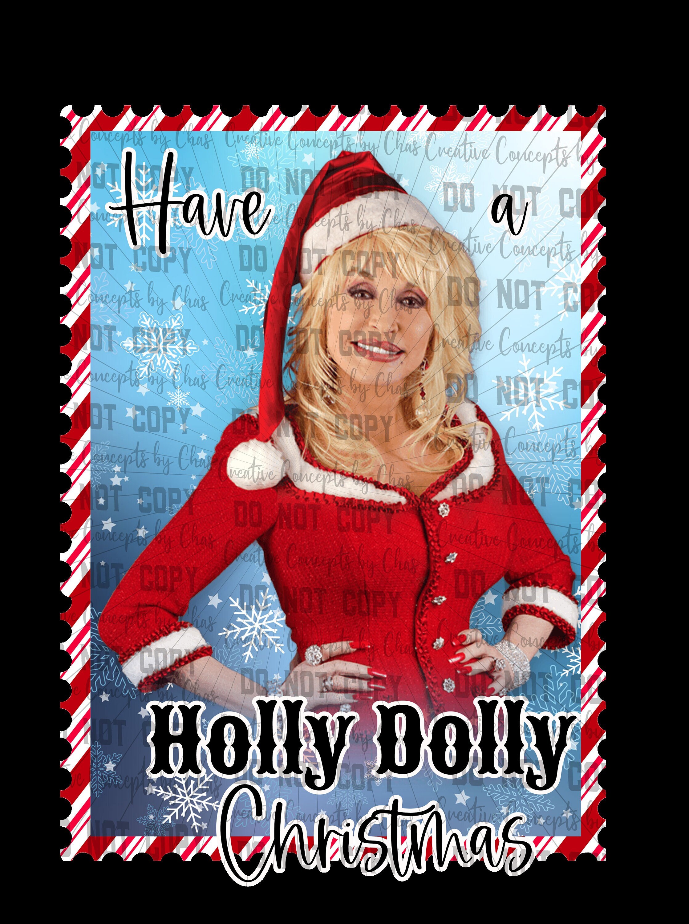 Have a Holly Dolly Christmas Dolly Parton Holiday Design PNG Etsy UK