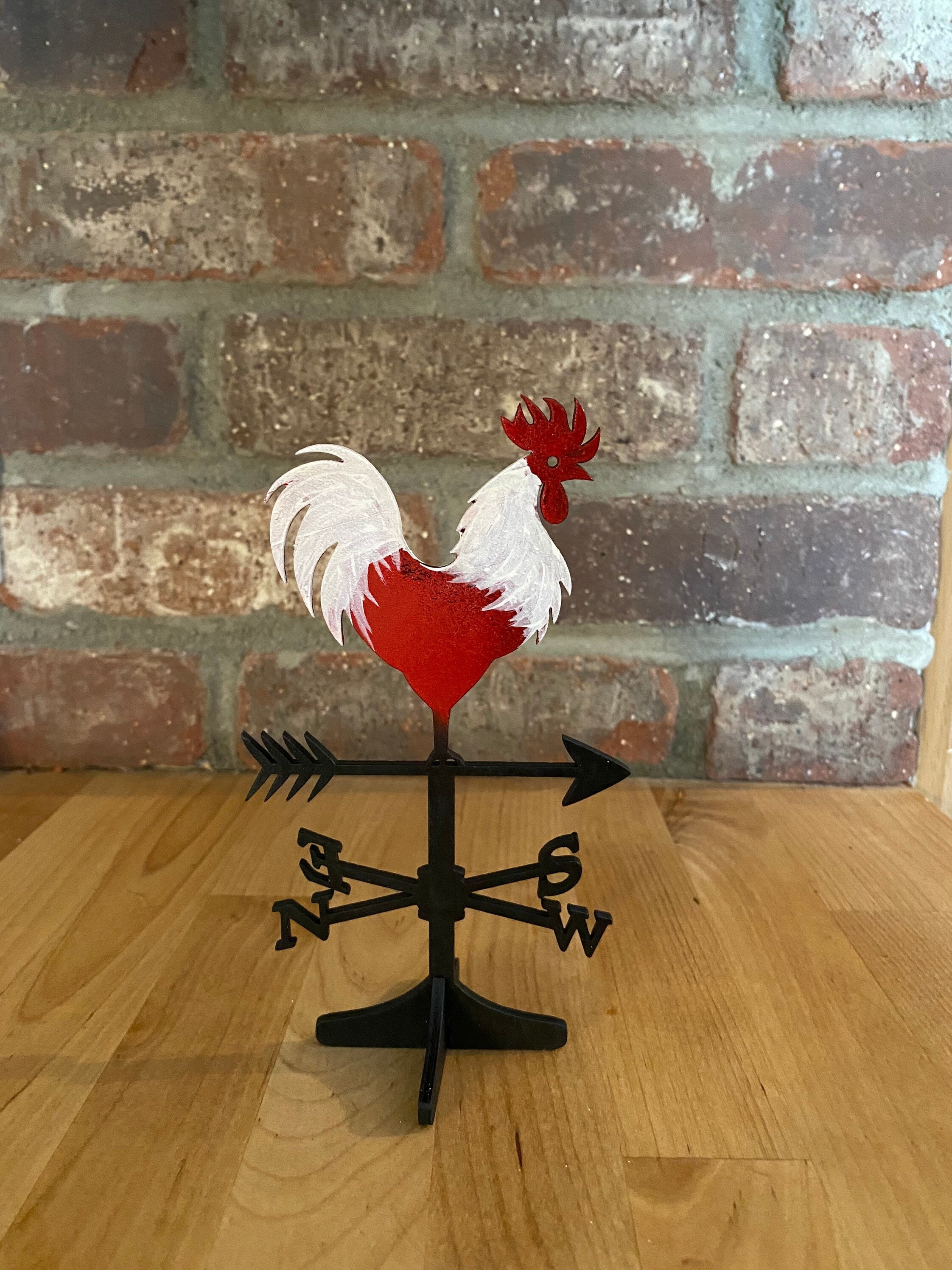 VinSees Metal Rooster Wall Art Decor, Rooster Kitchen Decor, Metal Chicken  Kitchen Farmhouse Decor,Hanging Rooster Wall Sculpture for Country Kitchen  Decor,Hand-painted Colorful 9 inch Set of 3 : : Home & Kitchen