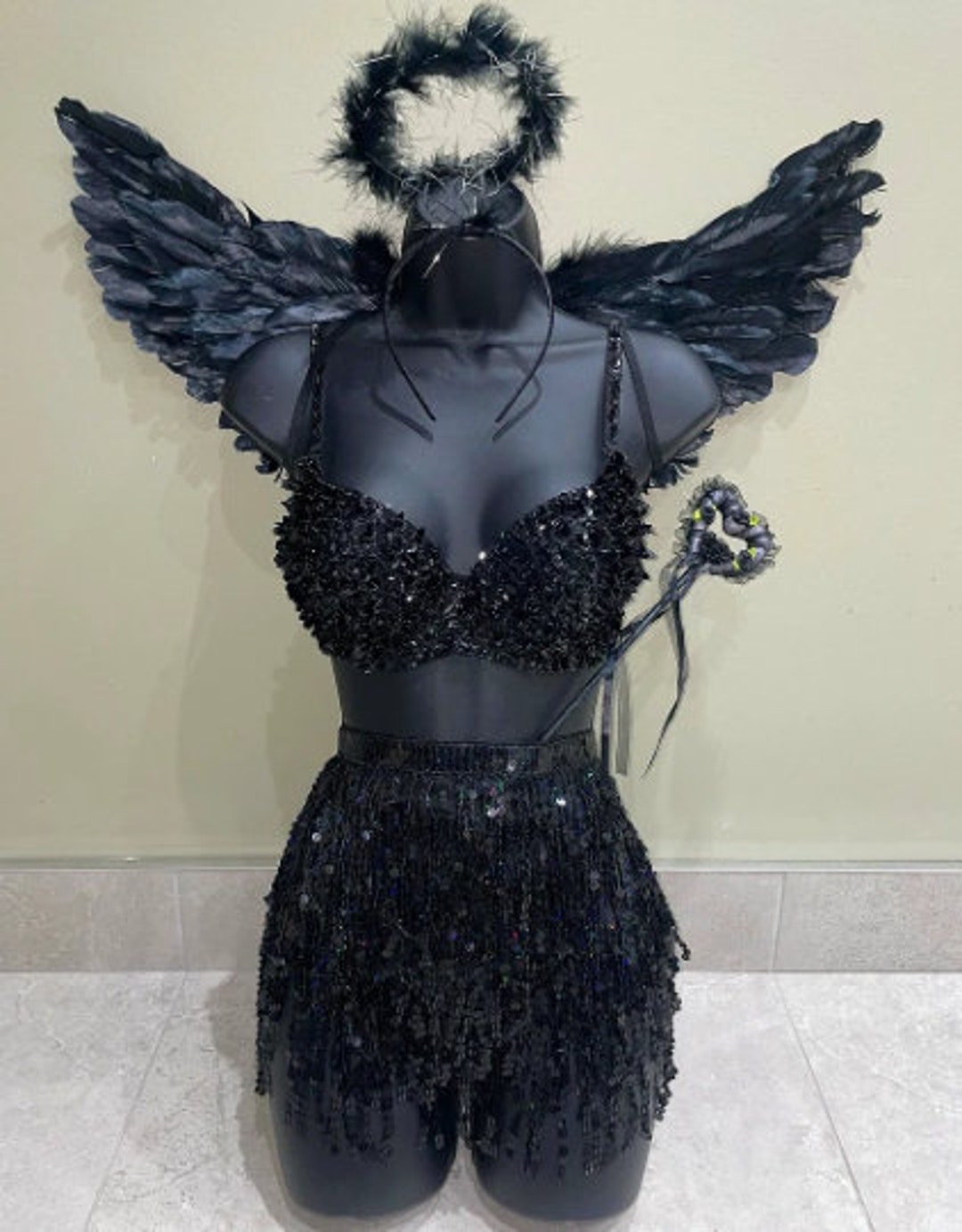 Fallen Angel Dark Angel Costume, Dark Angel Wings, Angel Costume ...