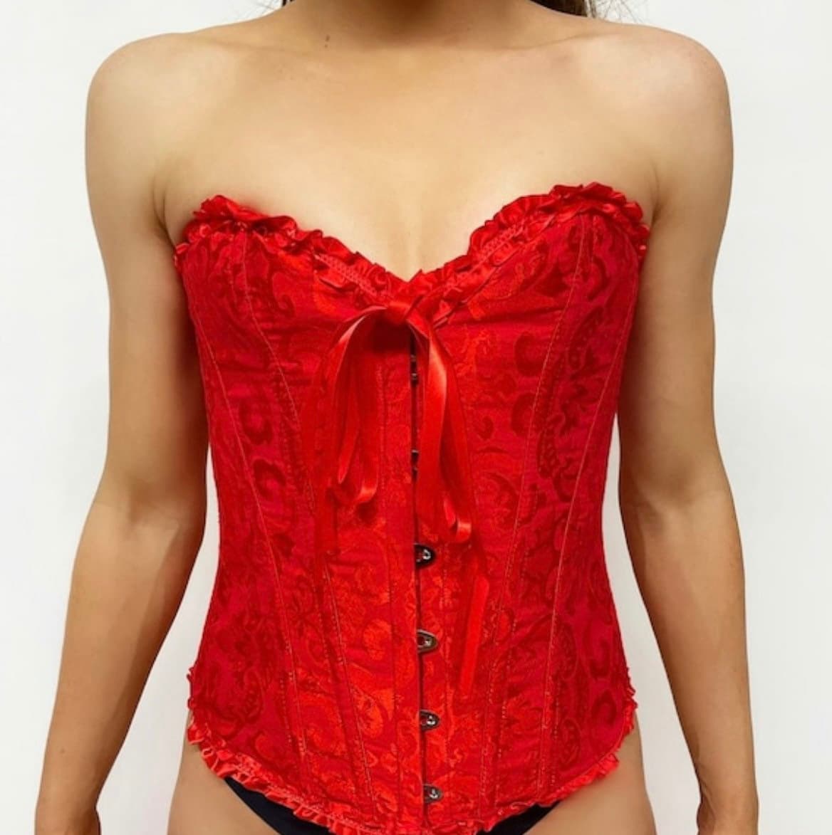 Womens Corset Womens Red Corset Tie up Corset Top Red Top Etsy