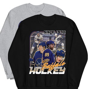 Buffalo Sabres Adidas Goat Head SS T-Shirt Tee NHL Hockey Crewneck Men Sz  Small