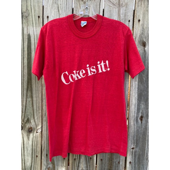 Vintage 80's Coke Is It! Sportswear T-Shirt Tee R… - image 8