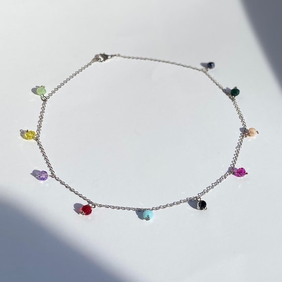 Taylor Swift Bejeweled Colorful Stone Bracelet Silver