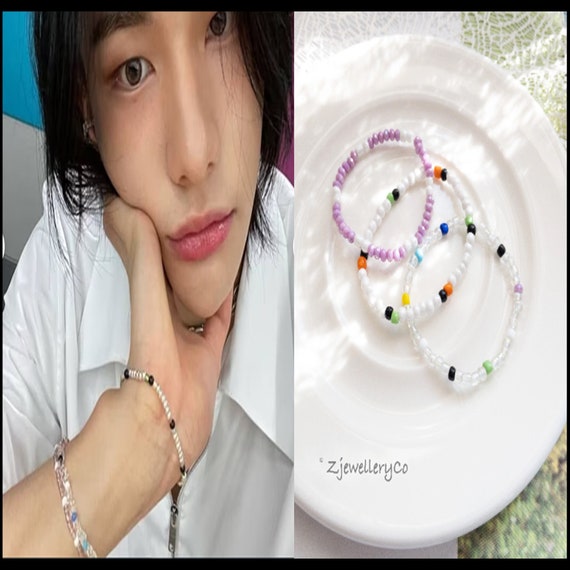 Stray Kids Hyunjin Inspired Beaded Bracelets Hwang Hyunjin K pop