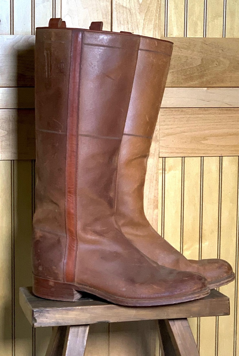 Boot Stool Spanish Hand Tooled Boots - Etsy