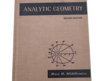 Analytic Geometry (1955) - Etsy