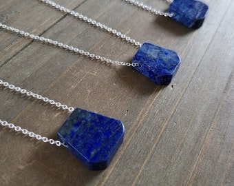 Vintage Lapis Lazuli Mexican Sterling Silver Pendant Necklace - Etsy