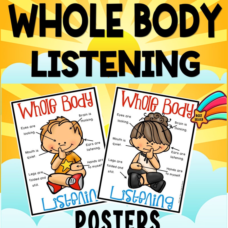 Whole Body Listening Poster - Etsy