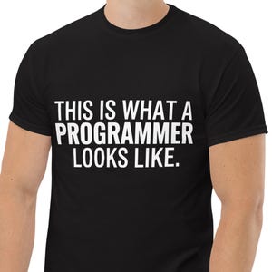 This Is What a Programmer Looks Like T-Shirt, Programmer Tee, Software Engineer Gift, Coding Shirt, Techie Tee