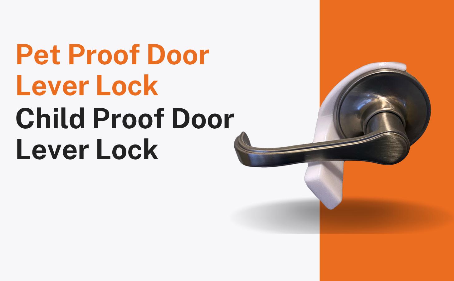 Childproof Door Lever Locks - 2 Pack Baby Proofing For Doors With Handles