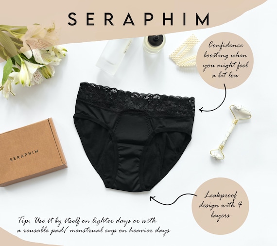 SERAPHIM Period Panties Menstrual Underwear Sustainable Reusable Leakproof  Cotton Knickers -  Canada