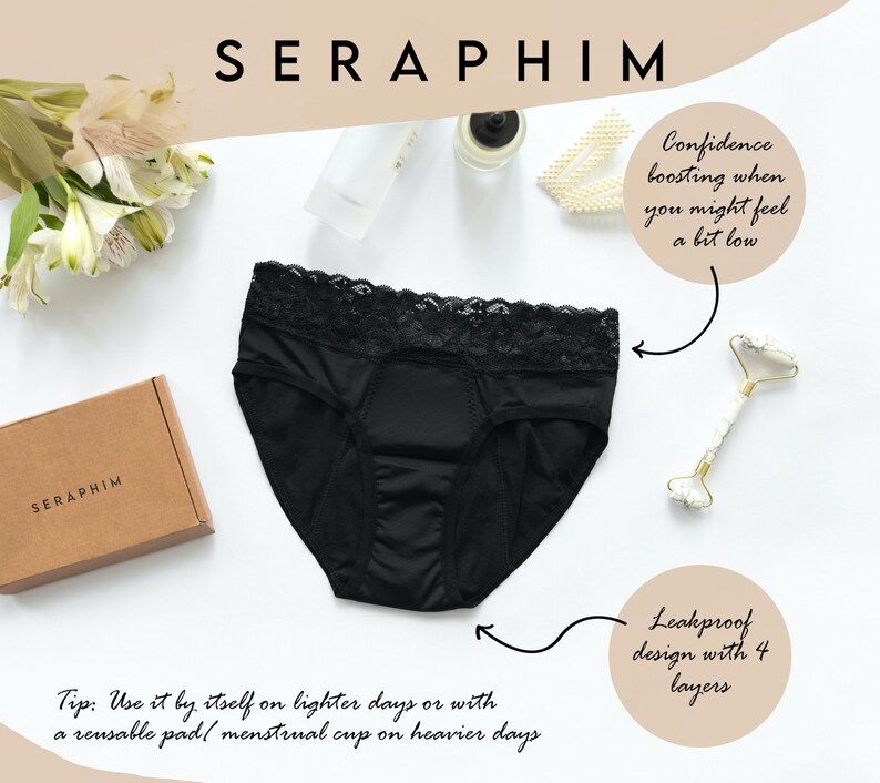 SERAPHIM Period Panties Menstrual Underwear Sustainable Reusable