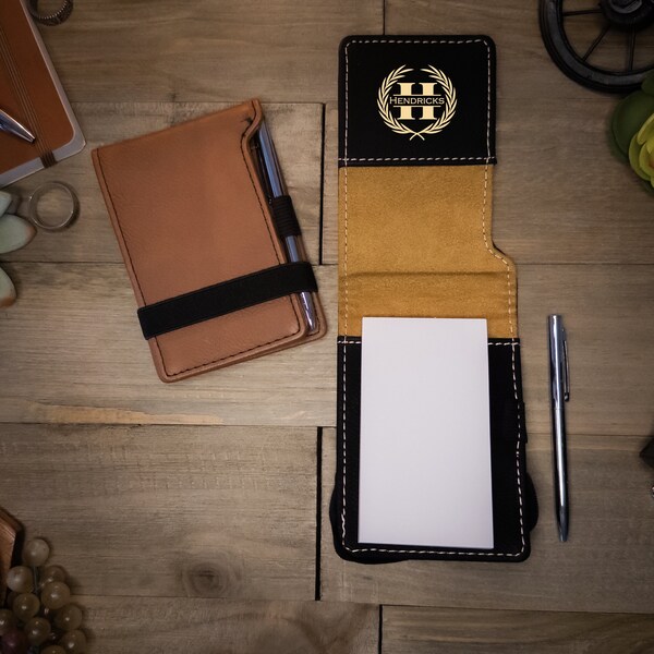 Leather Notepad Etsy