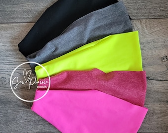 Runners Headbands, athletic, stay on, wide headbands, swimming headbands, workout