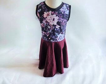 2T Floral Purple Dress