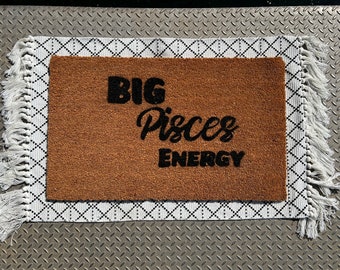 Custom Zodiac Doormat | Coir Doormat | Custom Made Doormat | Personalized Scorpio Doormat | Big Scorpio Energy Doormat