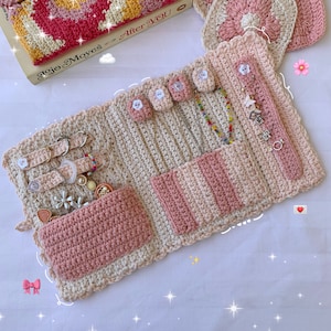 Lucetta Jewelry Case | Coquette Crochet Jewelry Case | PDF PATTERN ONLY