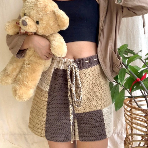 Crochet Patchwork Shorts Pattern | PDF PATTERN ONLY