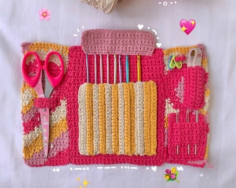 Powerpuff Crochet Hook Case | I Heart U Case | PDF PATTERN ONLY