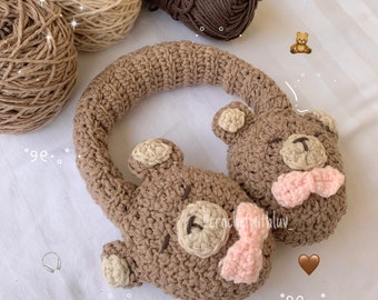 Cute Crochet Headphone Covers | Teddy Bearmuffs Pattern | PDF Pattern Only