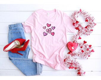 Valentines Day Shirt, Heart Shirt, Valentines Day Shirts For Women, Cute Heart T-shirt, Cute Valentine Shirt, Teachers Valentines Day Shirt