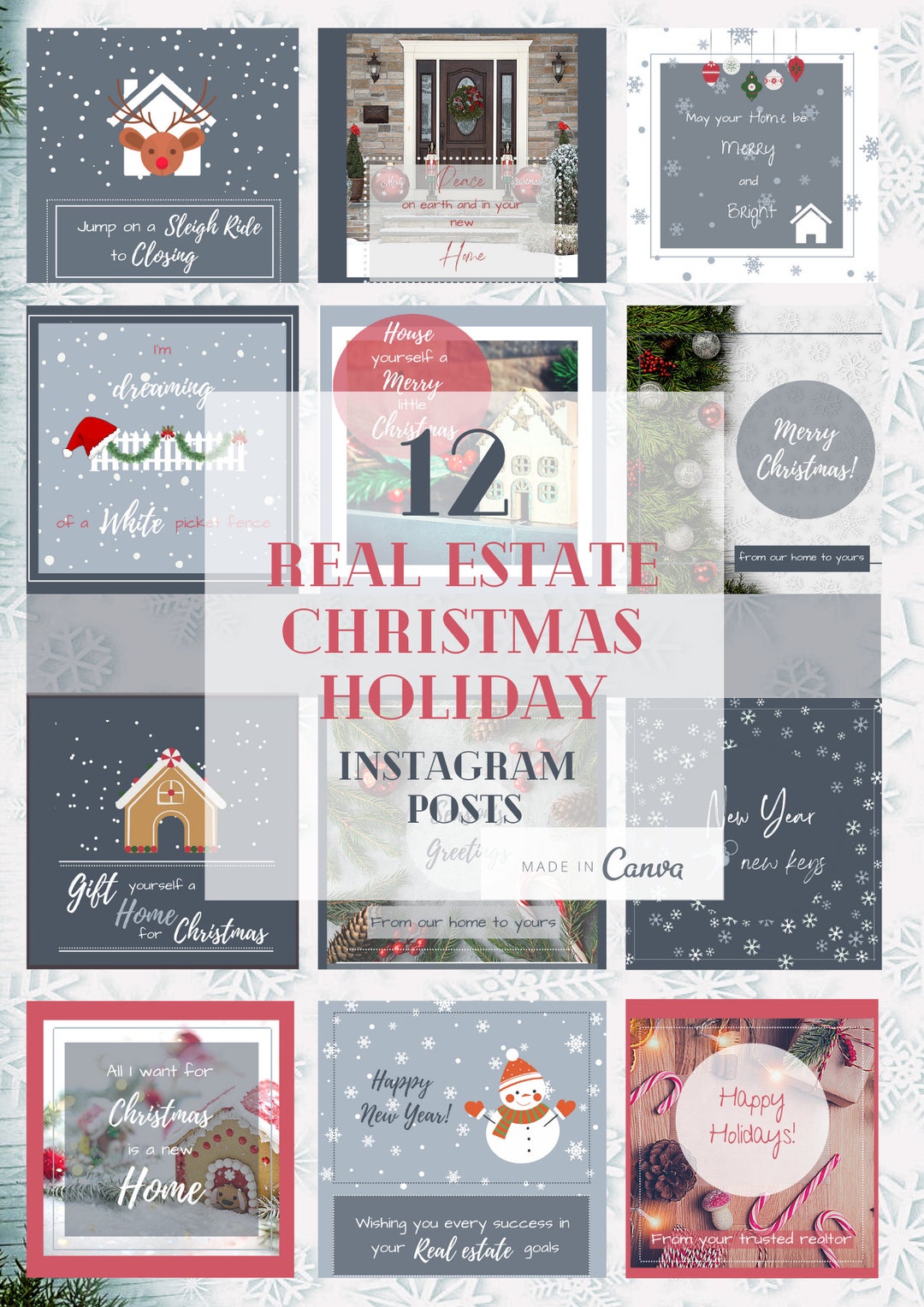 12 Real Estate Christmas Posts Holiday Instagram Posts for Real Estate
