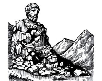 Original ink drawing: “Landmark”