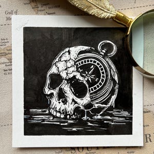 Original ink drawing: “Discover”