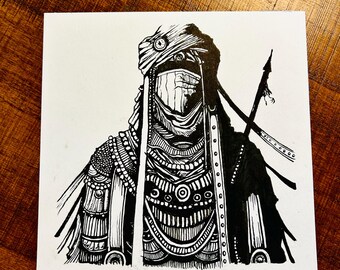 Original ink drawing: “Nomad”