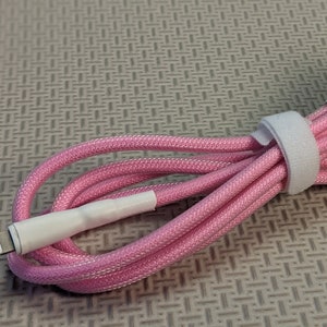 Pink iPhone Charging Cord | Lightning to Usb A | Sleeved Cable | Colorful iPhone Cable | 6ft Cable