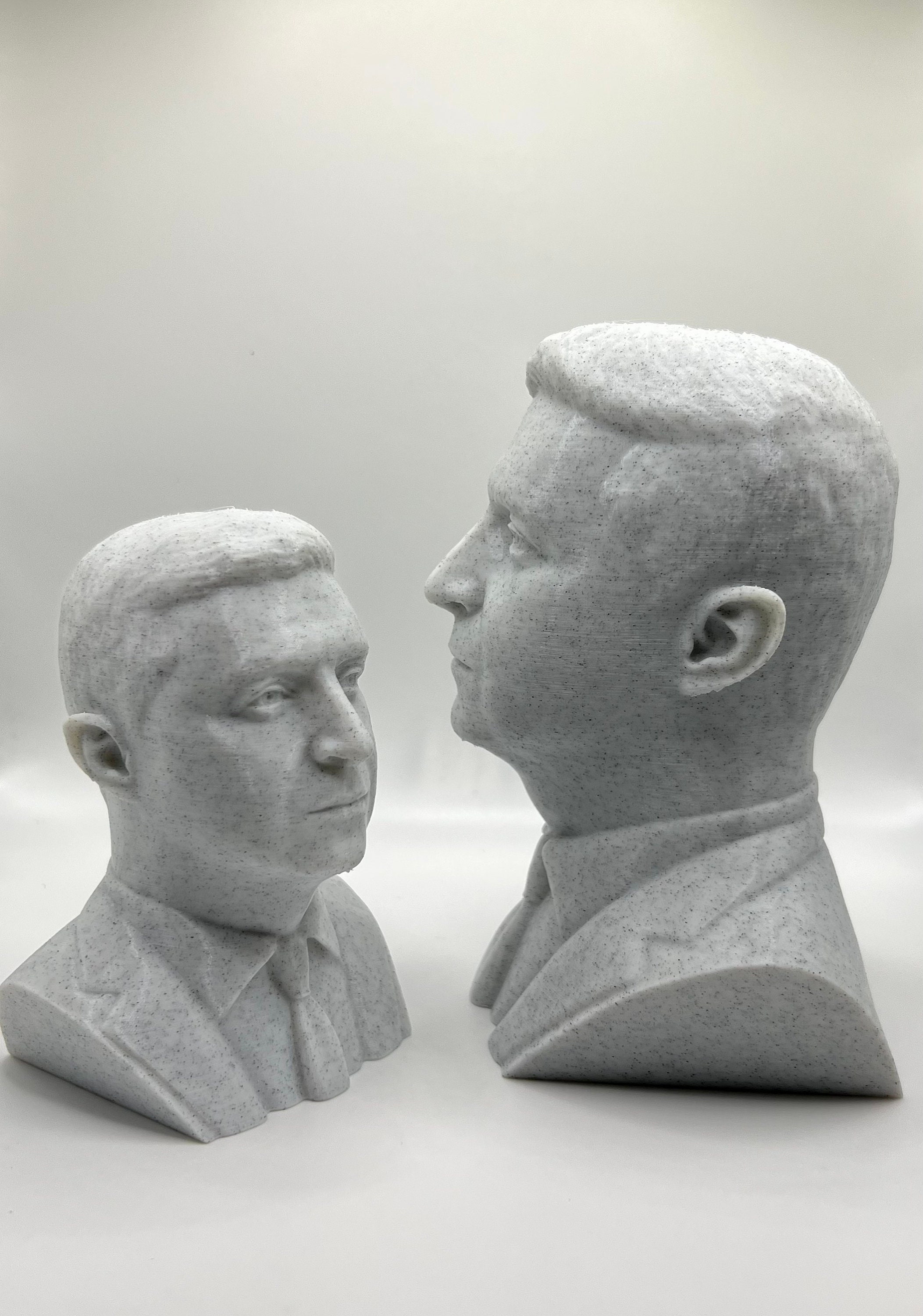 Ukrainian President Volodymyr Zelensky Stone Bust Statue Sculpture 15