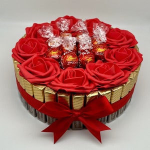 Gift idea Lindt Lindor Merci praline cake birthday wedding