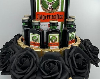 Jägermeister gift birthday Merci praline cake individual gift idea