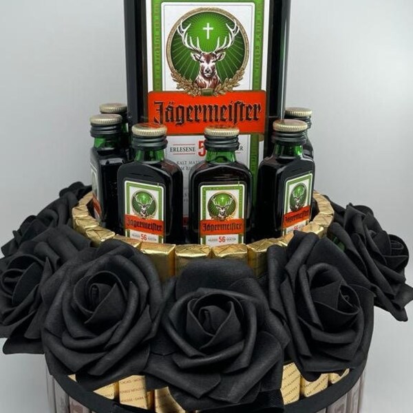 Jägermeister Geschenk Geburtstag Merci Pralinentorte Individuelle Geschenkidee