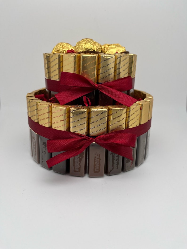 Merci Geschenk Geburtstag Pralinentorte Individuelle Geschenkidee Ferrero Rocher zdjęcie 1