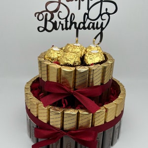 Merci Gift Birthday Praline Cake Individual Gift Idea Ferrero Rocher Happy Birthday
