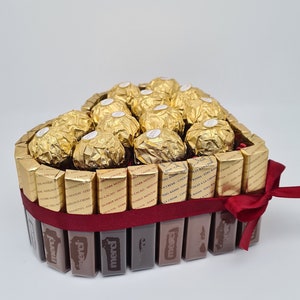 Merci Geschenk Geburtstag Pralinentorte Individuelle Geschenkidee Ferrero Rocher Bild 4