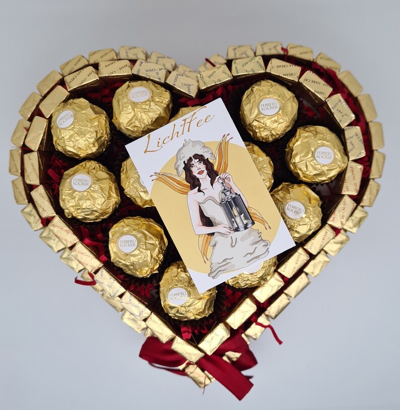 Merci Geschenk Geburtstag Pralinentorte Individuelle Geschenkidee Ferrero Rocher Bild 8