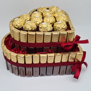 Merci Geschenk Geburtstag Pralinentorte Individuelle Geschenkidee Ferrero Rocher Bild 7