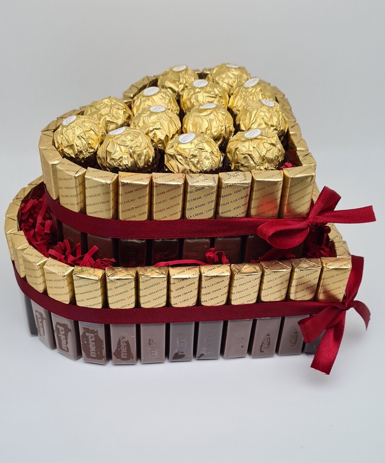 Merci Geschenk Geburtstag Pralinentorte Individuelle Geschenkidee Ferrero Rocher Bild 7