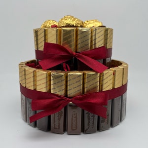 Merci Gift Birthday Praline Cake Individual Gift Idea Ferrero Rocher Ohne Happy Birthday