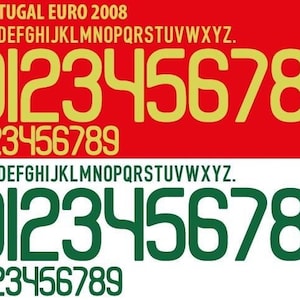 Portugal 2008 Euros Font .TTF