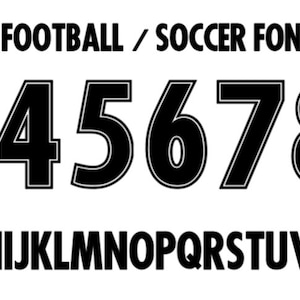 3D Sports Font .TTF File Soccer Font .ttf, Sports Font .ttf, Football Font .ttf, Font For Cricut, Sporty Jersey Font