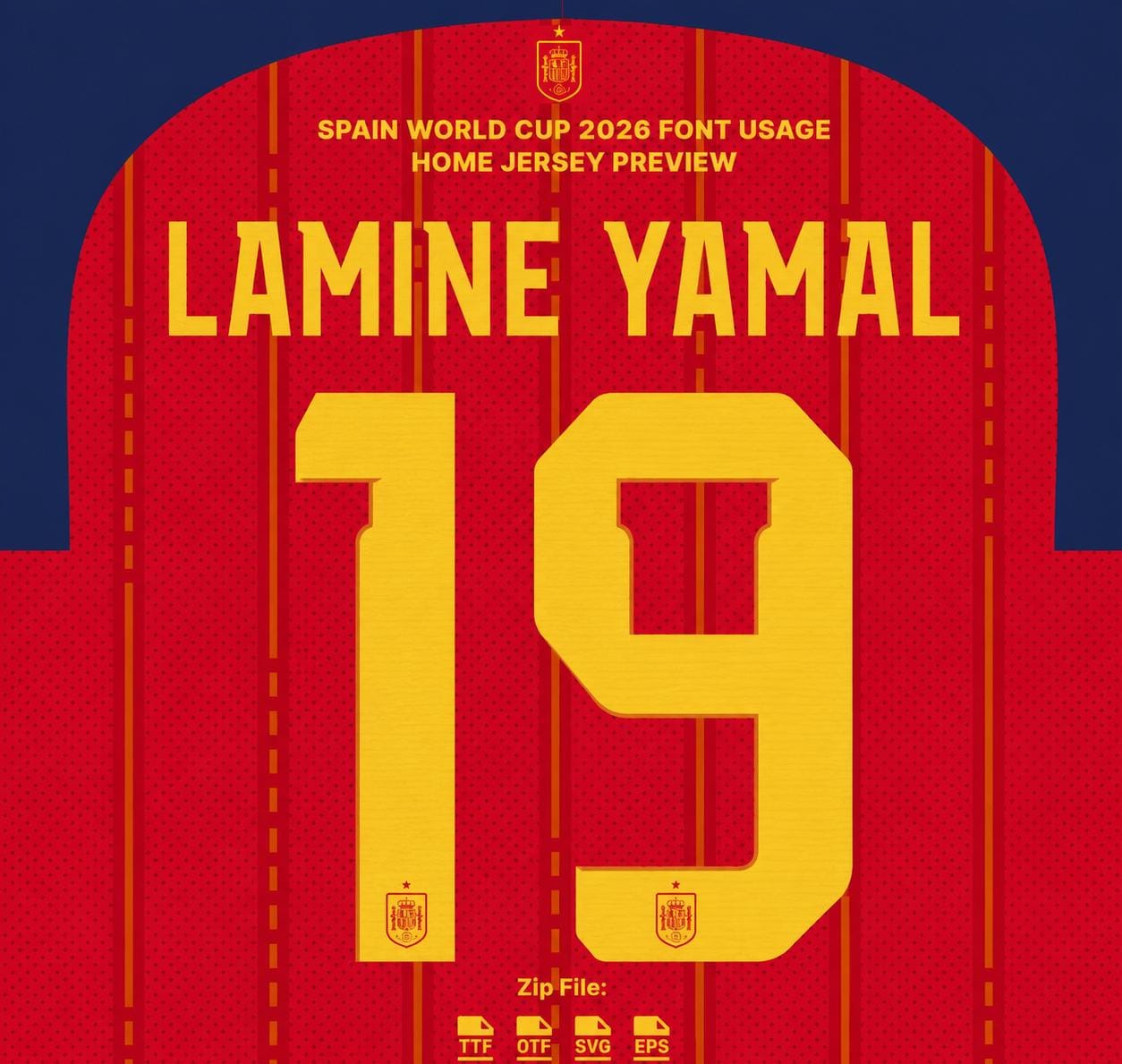 Lamine yamal jersey font - Etsy 日本