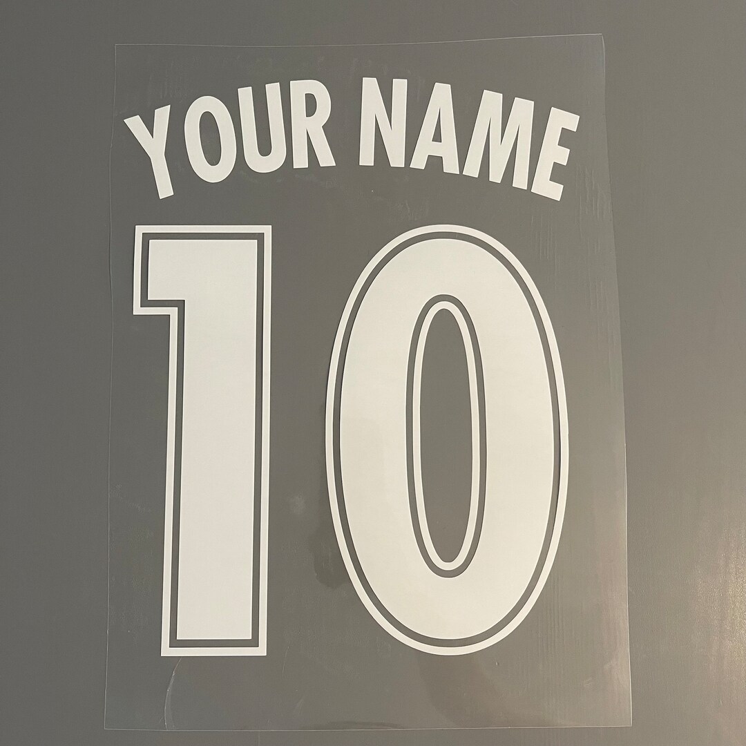 Ironon Football Shirt Names and Numbers Ironon Vinyl Etsy Australia